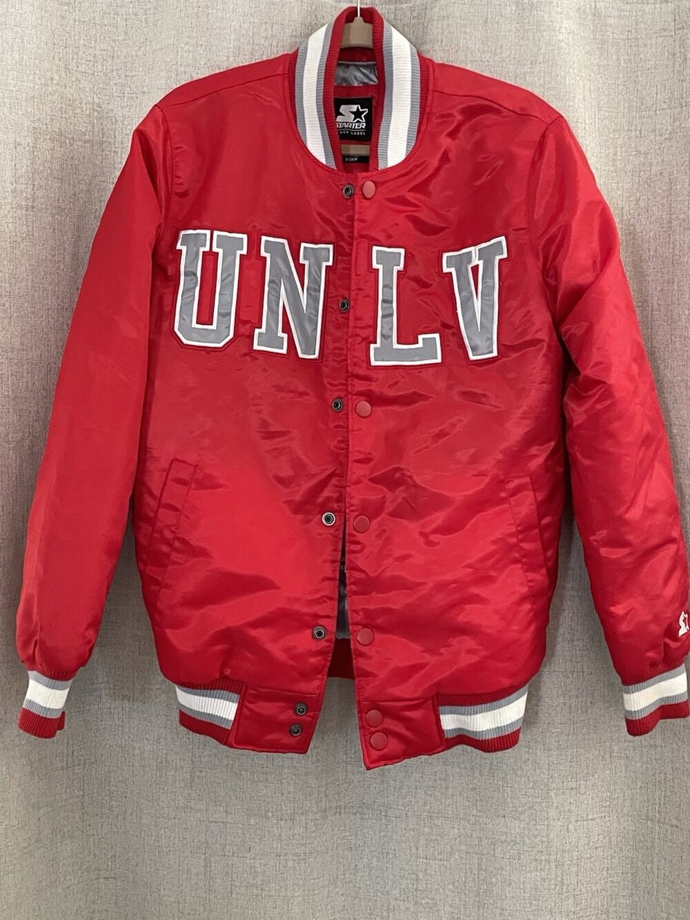 Vintage 90s UNLV Runnin’ Rebels Satin Starter Jacket Size XL Excellent Condition